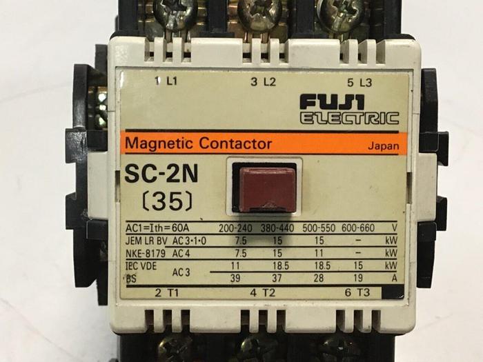 Used FUJI ELECTRIC Contactor SC-2N TR-2N/3 #115805