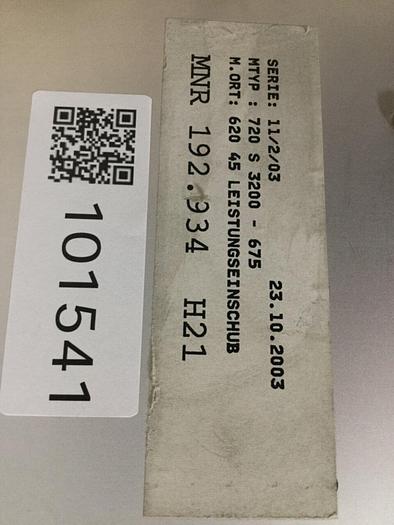 Used ARBURG Card Rack w/ Wiring Harness 720S 3200-675 / CR #101541