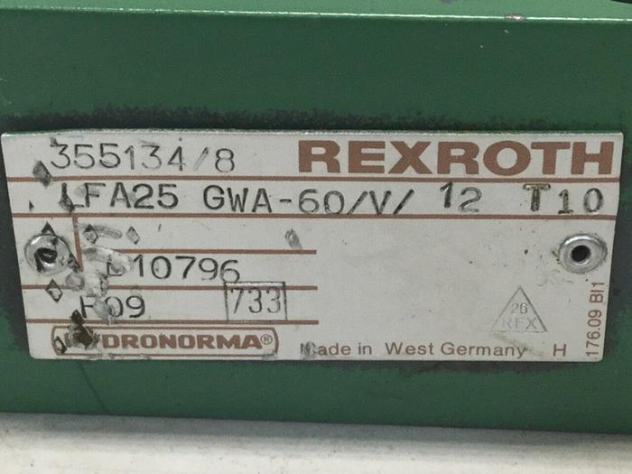 Used REXROTH Valve LFA25GWA60V12T10 #105848