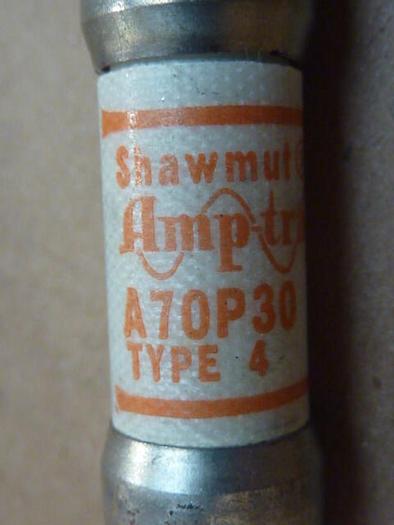 GOULD / SHAWMUT 30 Amp Fuse A70P30 #32614