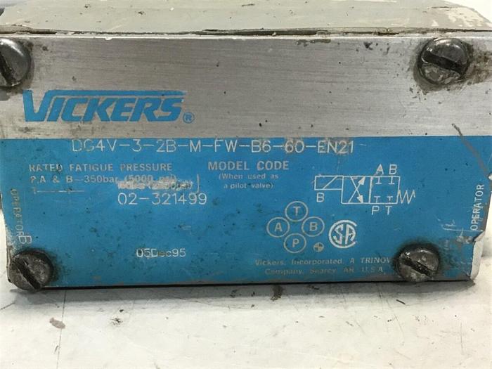 Used VICKERS Valve DG4V32BMFWB660EN21 #138821