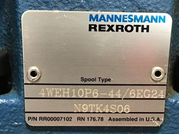 Used MANNESMANN REXROTH Valve 4WEH10P6-44/6EG24N9TK4S06 (2) #132647