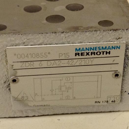 Used MANNESMANN REXROTH Pressure Reducer Valve ZDR6DA242210Y #77532