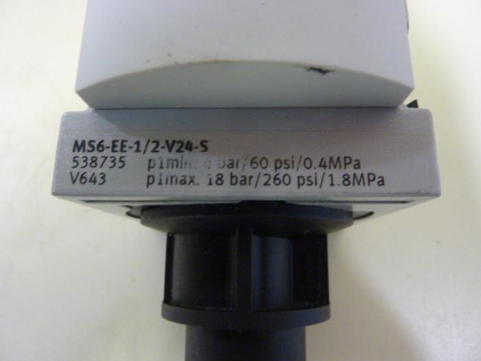 Used FESTO Pressure Regulator MS6-EE-1/2-V24-S #64065