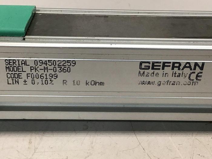 Used GEFRAN Linear Transducer PK-M-0360 #116512