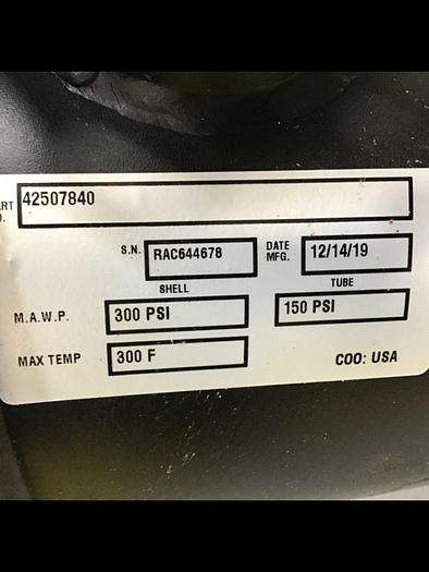 Used VAN DORN DEMAG Heat Exchanger 42507840 #136238