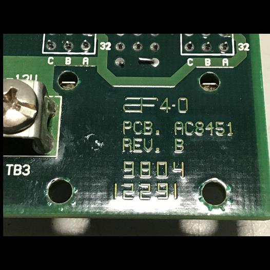 Used APSCO Van Dorn Rack Circuit Board AC8450 USED
