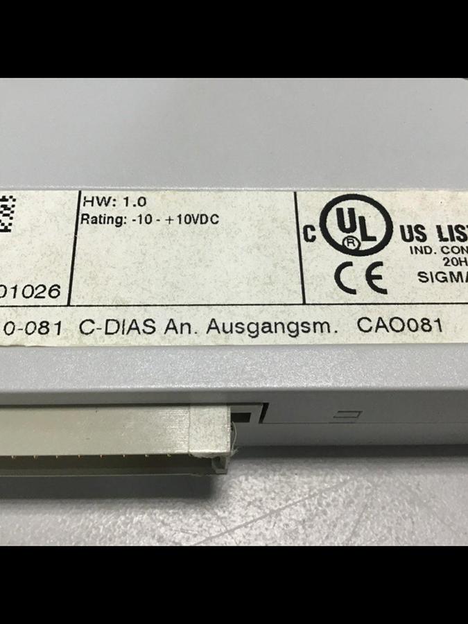 Used SIGMATEK Module 12-010-081 CAO081 #144948