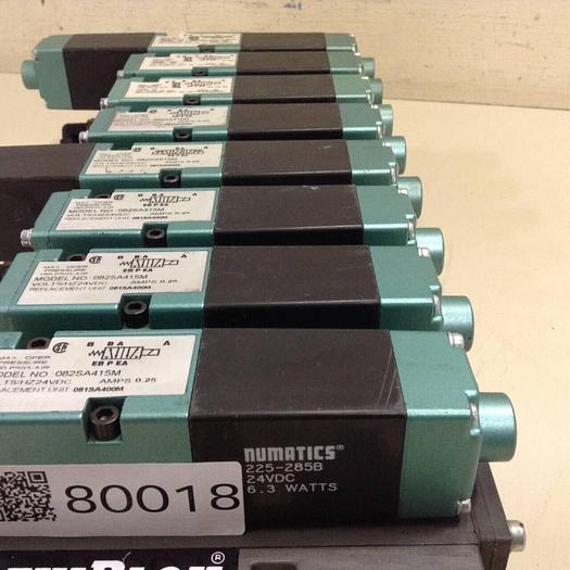 Used NUMATICS Control Block w/ Valves 082SA415M #80018