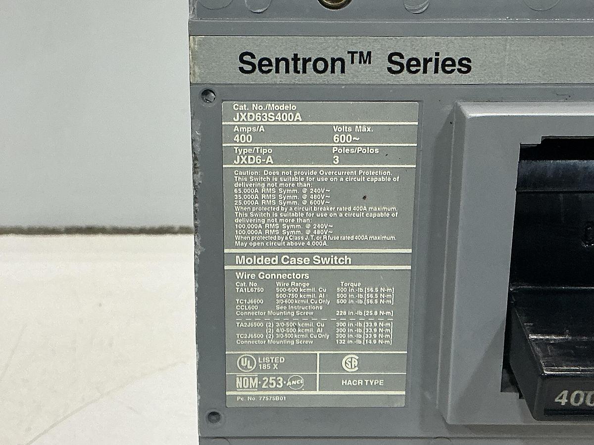 Used SIEMENS JXD63S400A