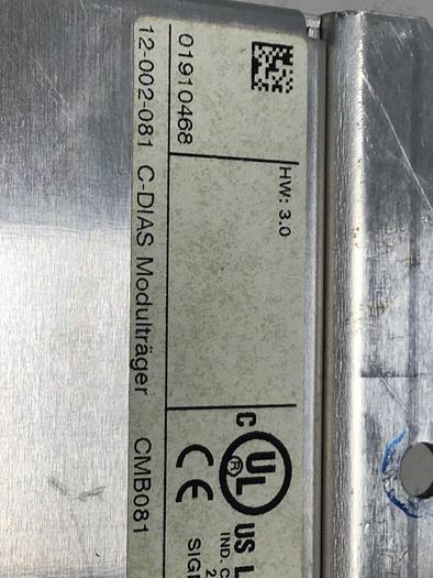 Used SIGMATEK 7 Slot Module CMB081 12-002-081 #139350