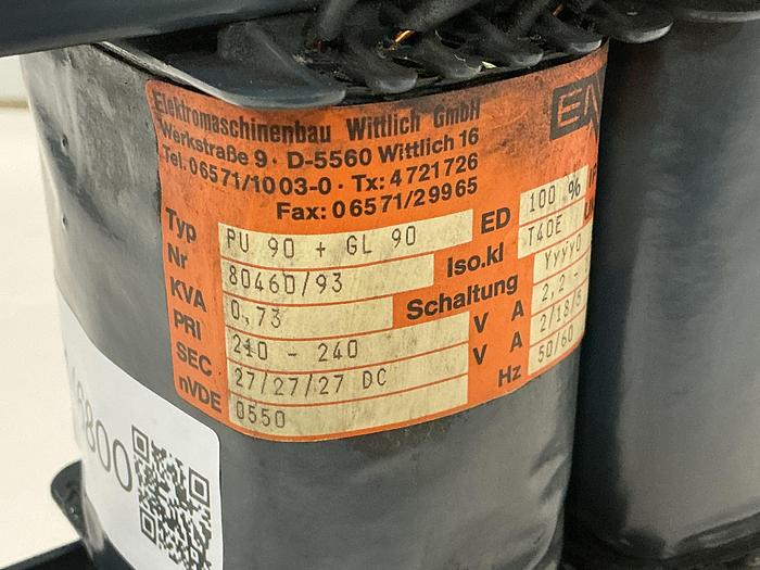 Used EMB WITTLICH PU 90 + GL 90