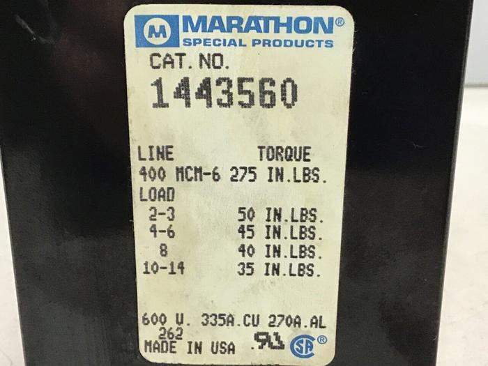 Used MARATHON Power Distribution Block 1443560 #124167