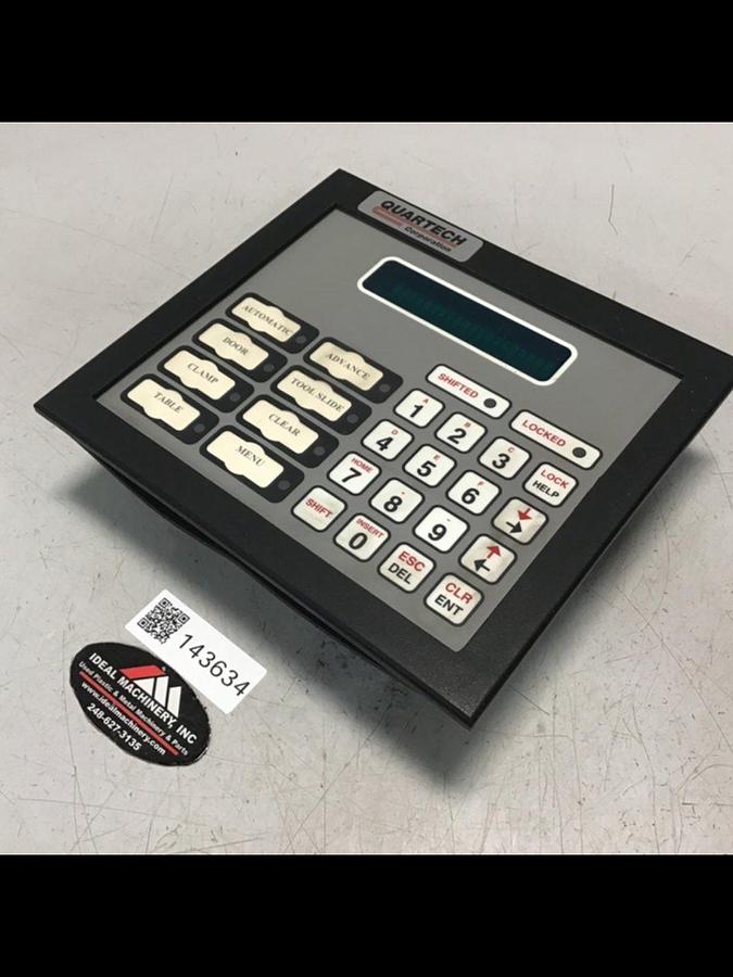 Used QUARTECH Operator Panel 9900-AC-AB-0-0 Used
