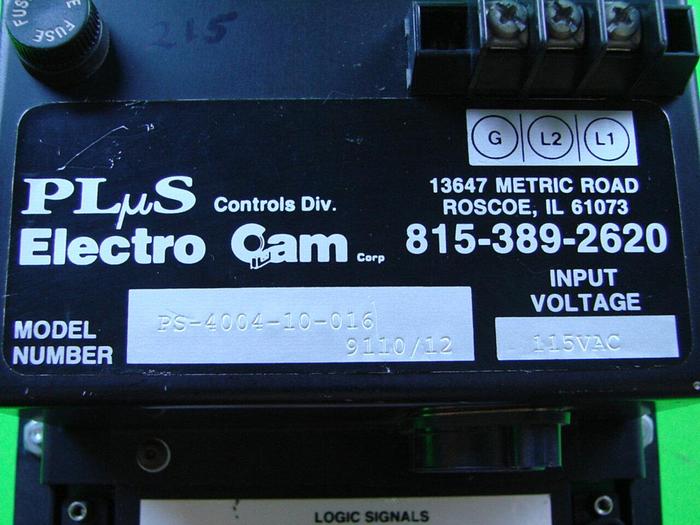 Used PLUS CONTROLS Programmable Limit Switch PS-4004-10-016 Used