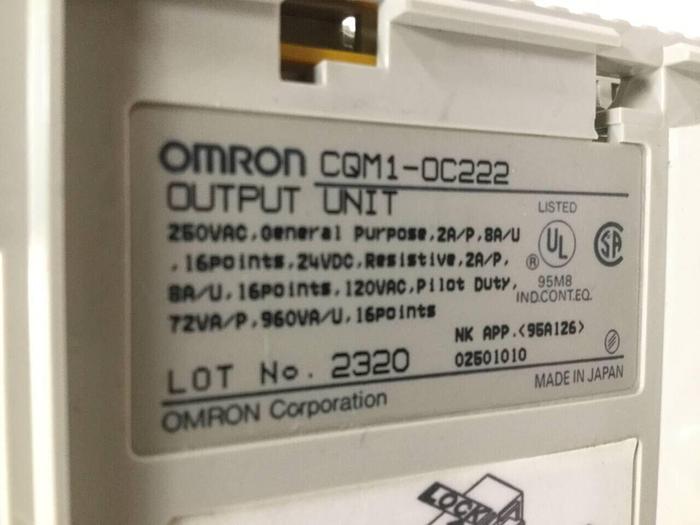 Used OMRON Output Unit CQM1-OC222 #98641