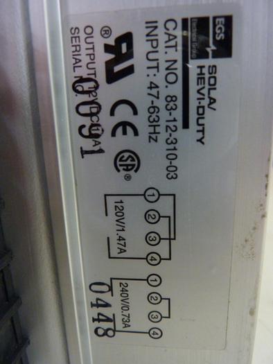 Used SOLA ELECTRIC Power Supply 83-12-310-03 #50148