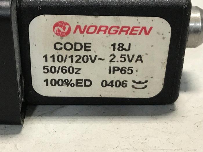 Used NORGREN Solenoid Valve V61R517AA318JB #120770
