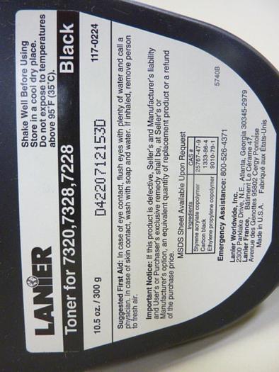 LANIER Copier Toner 117-0224 #43663