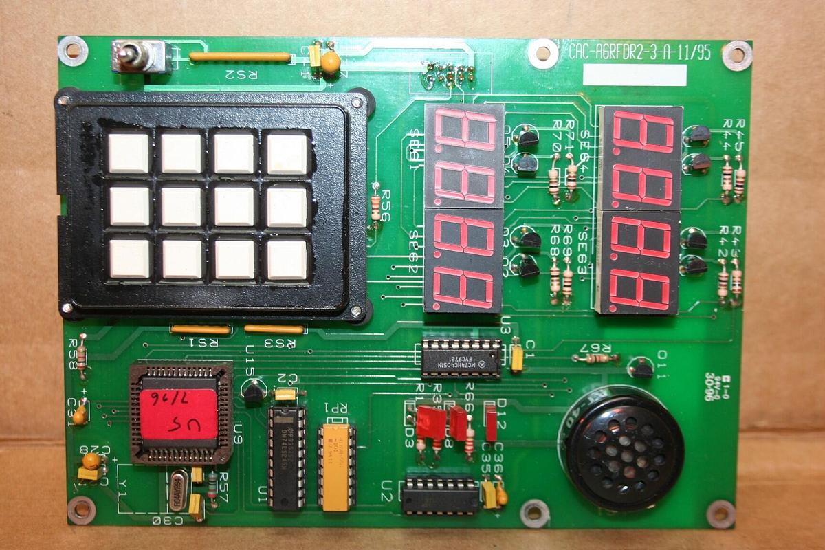 Used MOULD TEK Feed Control Board CAC-AGRFDR2-3-A-11/95 Used