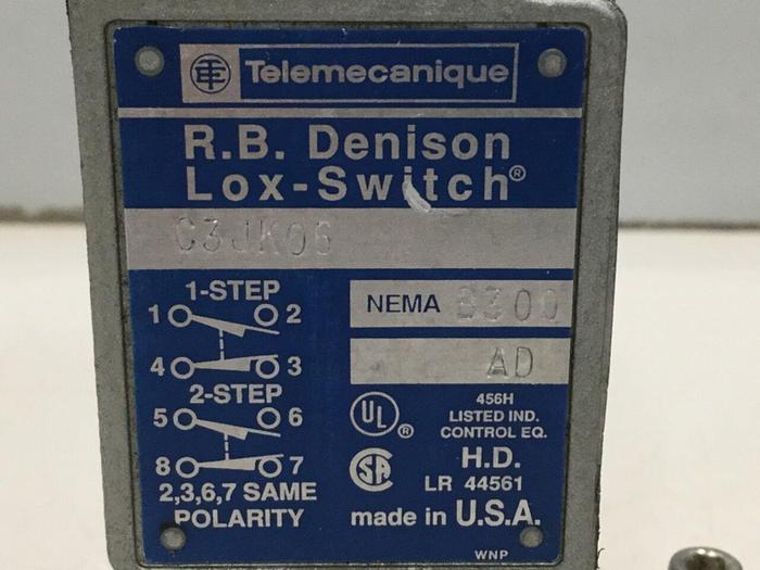 Used TELEMECANIQUE Limit Switch C3JK06 #110517