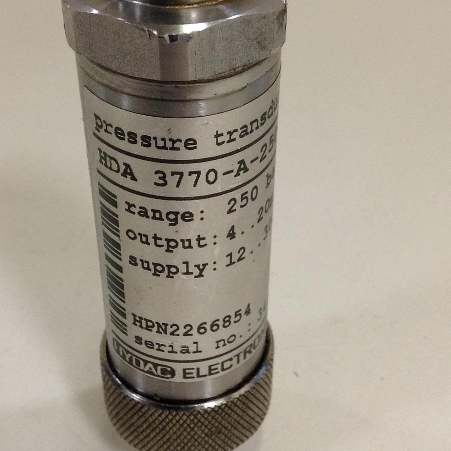 Used HYDAC Pressure Transducer HDA 3770-A-250-188 Used
