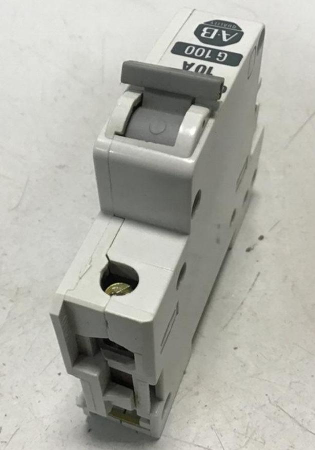 Used ALLEN BRADLEY 10 Amp Circuit Breaker 1492-CB1/G100 SER A USED