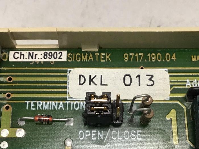 Used SIGMATEK Terminal Base Module DKL013 05-024-013-D #131246