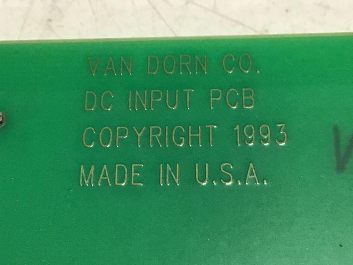 Used VAN DORN DC Input Board 330037 PC330-037 Used