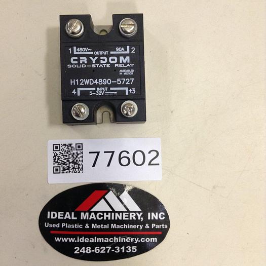 Used CRYDOM Solid State Relay H12WD4890-5727 #77602