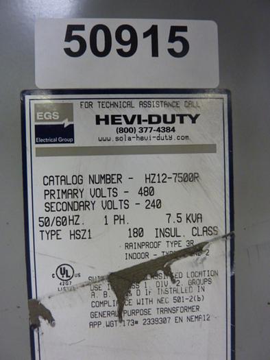 Used GENERAL SIGNAL 5 kVA Transformer HZ12-5000R #50915