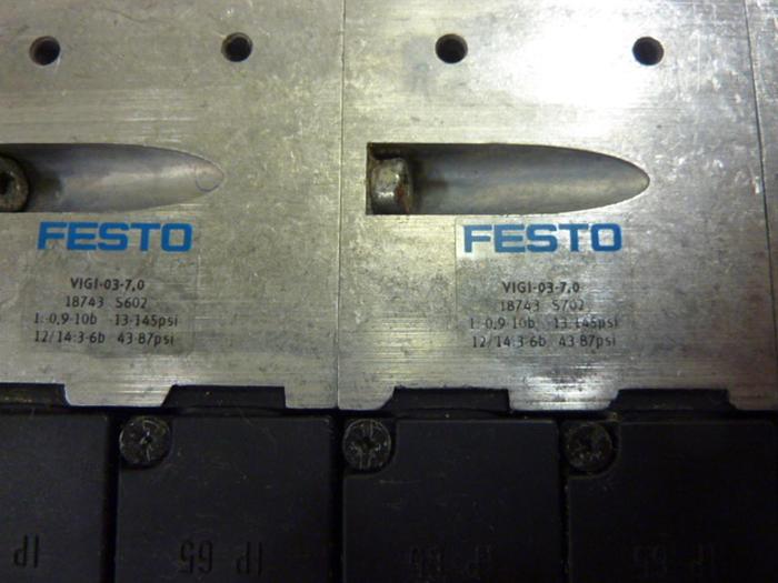 Used FESTO Control Block / Valve Terminal IFB13-03 Used