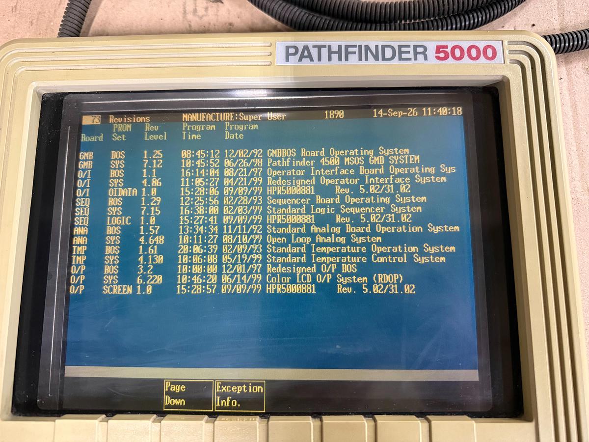 Used DNL / NOT CLEANED VAN DORN PATHFINDER 5000 W/ CARDRACK