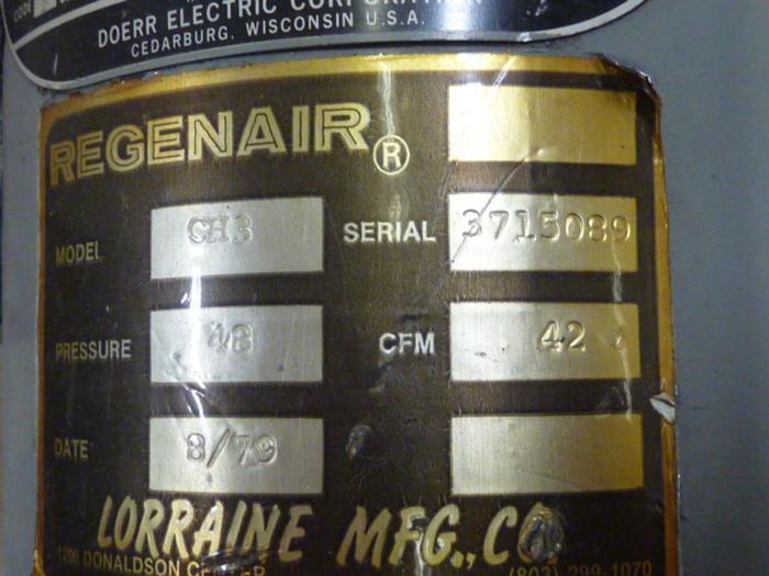 Used LORRAINE Regenair Blower CH3 #61989