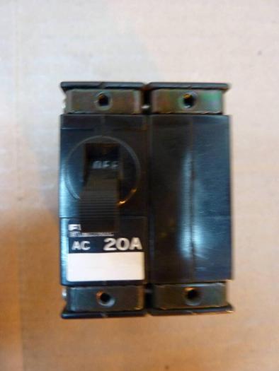 Used FUJI ELECTRIC 20 Amp Circuit Protector Breaker CP32EM/20W #3912