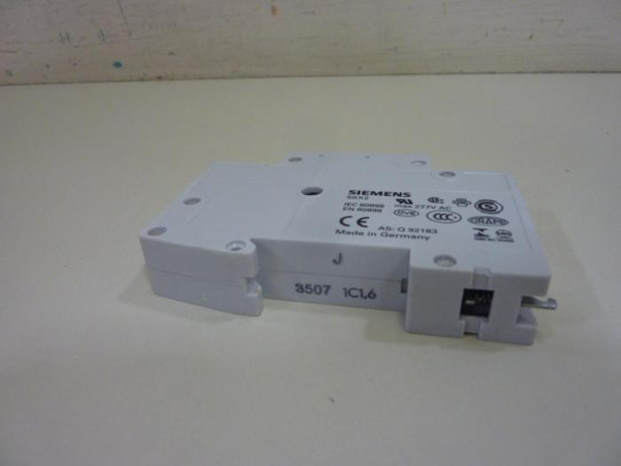 Used SIEMENS 1,6 Amp Circuit Breaker 5SX21-C16 #75715