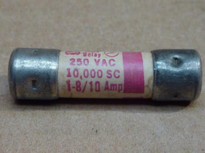 Used GOULD / SHAWMUT 1 8/10 Amp Fuse TRM1-8/10 #33700