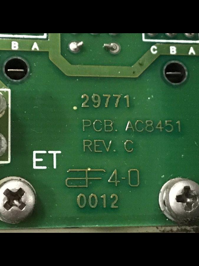 Used VAN DORN Control Rack 9 Slot 345228-B Used