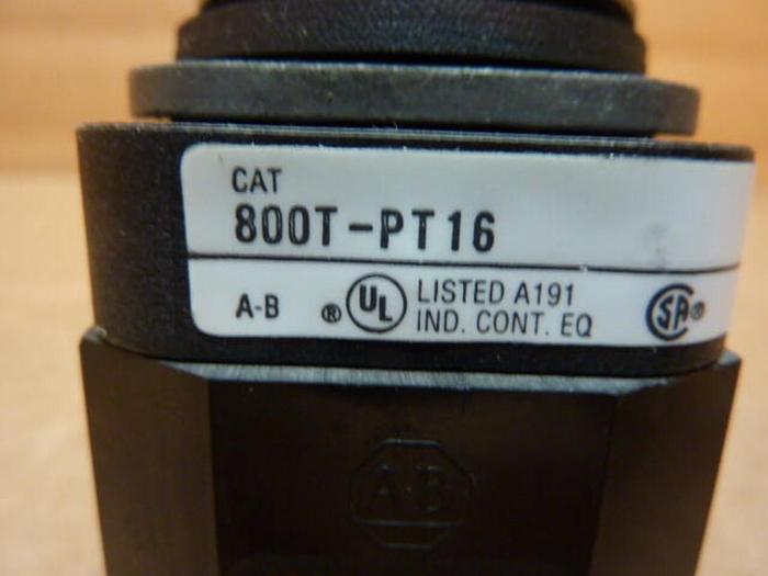 Used ALLEN BRADLEY Pilot Light 800T-PT16 AMBER #27946