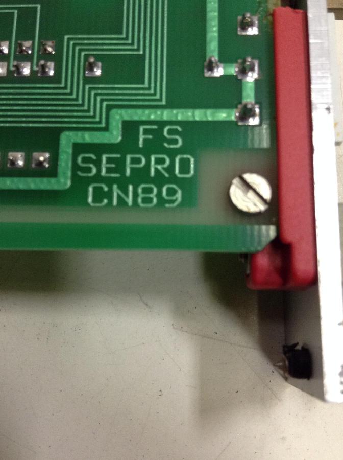 Used SEPRO ROBOTIQUE Control Board 07S0095004/A Used