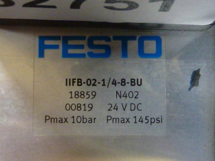 Used FESTO Control Block / Valve Terminal IFB8-02 #52751