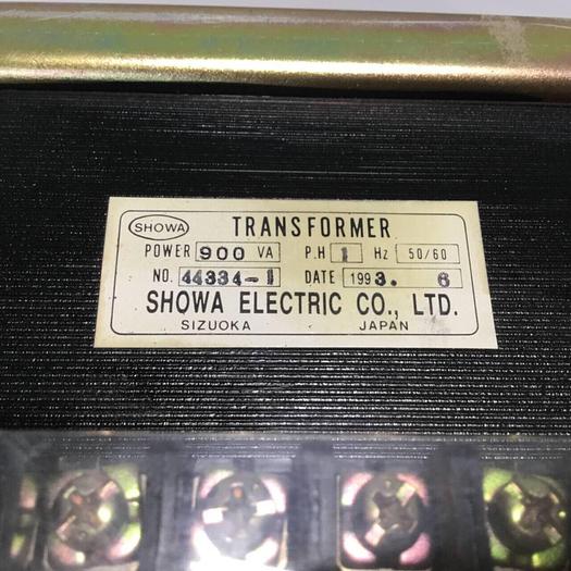 Used SHOWA 0.9 kVA Transformer 44334-1 #96863