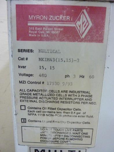 Used MYRON ZUCKER Capacitor MKIM43(15,15)-3 #66132