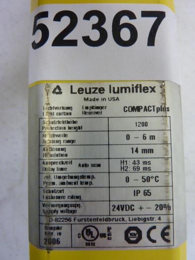 Used LEUZE Light Curtain Receiver CPR14-1200-S/R1 Used