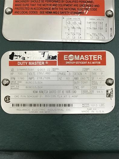 Used RELIANCE ELECTRIC 5043182-2