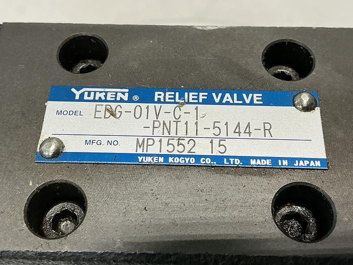 Used YUKEN EDG-01V-C-1-PNT11-5144-R