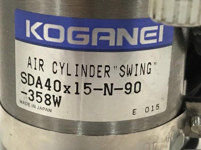 Used KOGANEI Air Cylinder Swing SDA40X15-N-90-358W #121038