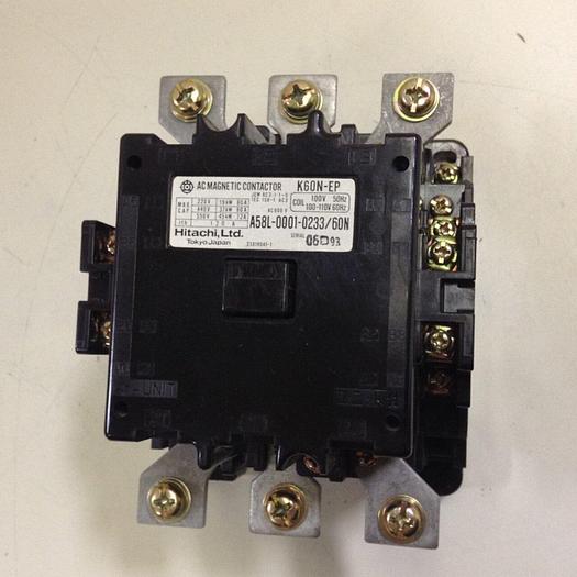 Used HITACHI Magnetic Contactor K60N-EP A58L-0001-0233/60N #84774