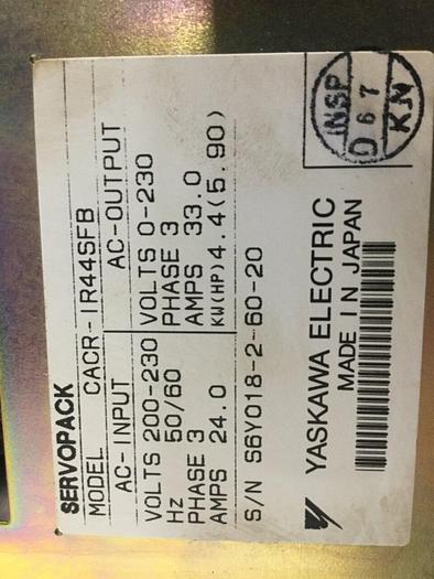 Used YASKAWA Servopack CACR-IR44SFB #108440