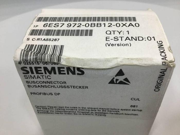 SIEMENS Connector 6ES7 972-0BB12-0XA0 #98488